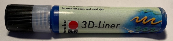 3D Liner (Plusterpen) mittelblau